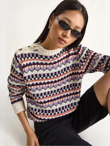 Pull-over Bianco Lucci en violet