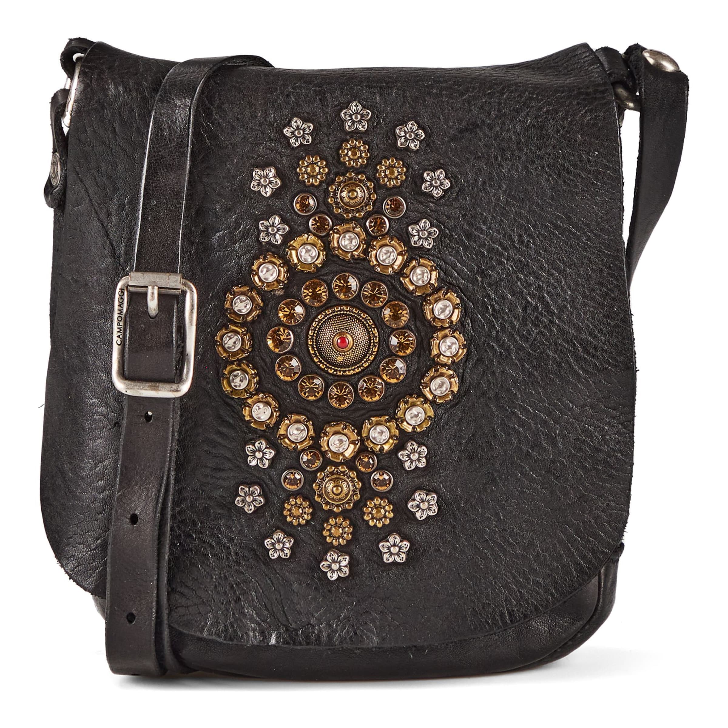Borsa a tracolla 'Giada' di Campomaggi in nero: frontale