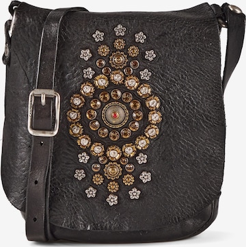 Borsa a tracolla 'Giada' di Campomaggi in nero: frontale