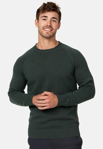 INDICODE JEANS Sweater 'Massum' in Green: front