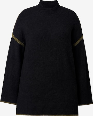 Ulla Popken Trui in Zwart: voorkant