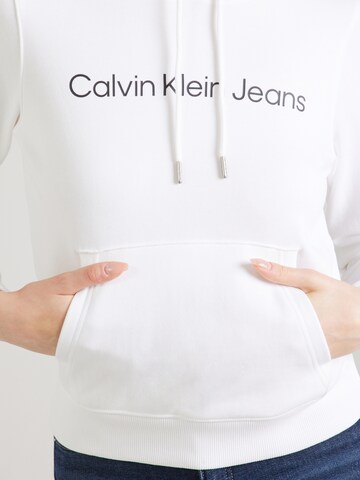 Calvin Klein Jeans Sweatshirt 'CORE INSTITUTIONAL' i hvid
