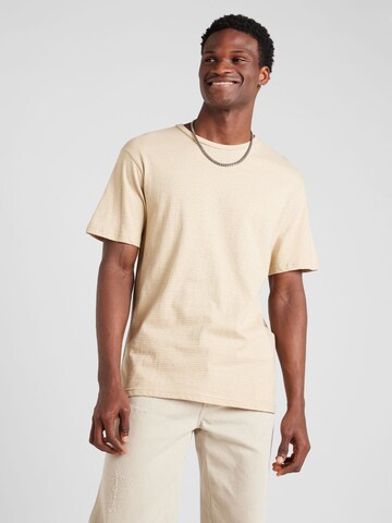 T-Shirt JACK & JONES en beige : devant