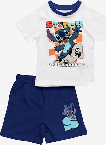 DISNEY Schlafanzug 'Lilo & Stitch' in Blau: Vorderseite