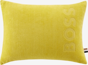 BOSS Pillow 'Zuma' in Yellow: front