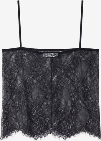 MANGO Top 'DOLLY' in Schwarz: predná strana