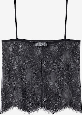 MANGO Top 'DOLLY' in Schwarz: predná strana