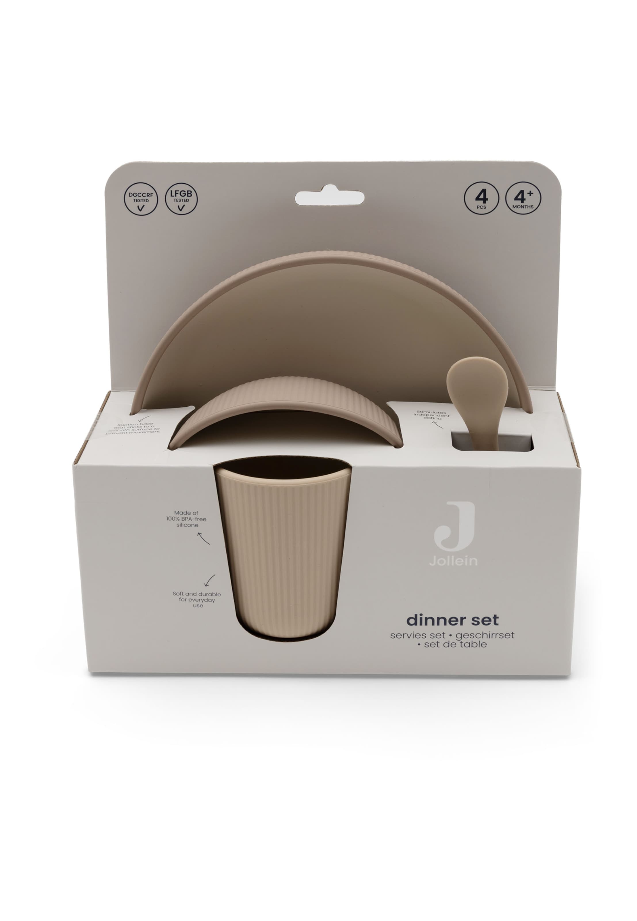 Jollein Geschirrset in Beige
