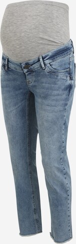 MAMALICIOUS Slimfit Jeans in Blauw: voorkant