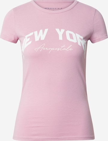 AÉROPOSTALE Μπλουζάκι 'NEW YORK' σε λιλά: μπροστά