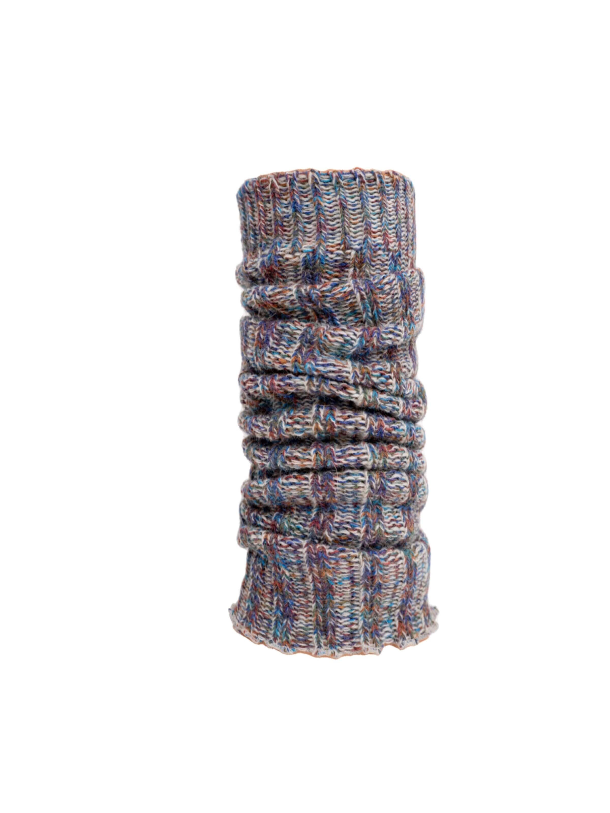 HomeOfSocks Leg Warmers 'S-208' in Blue: front