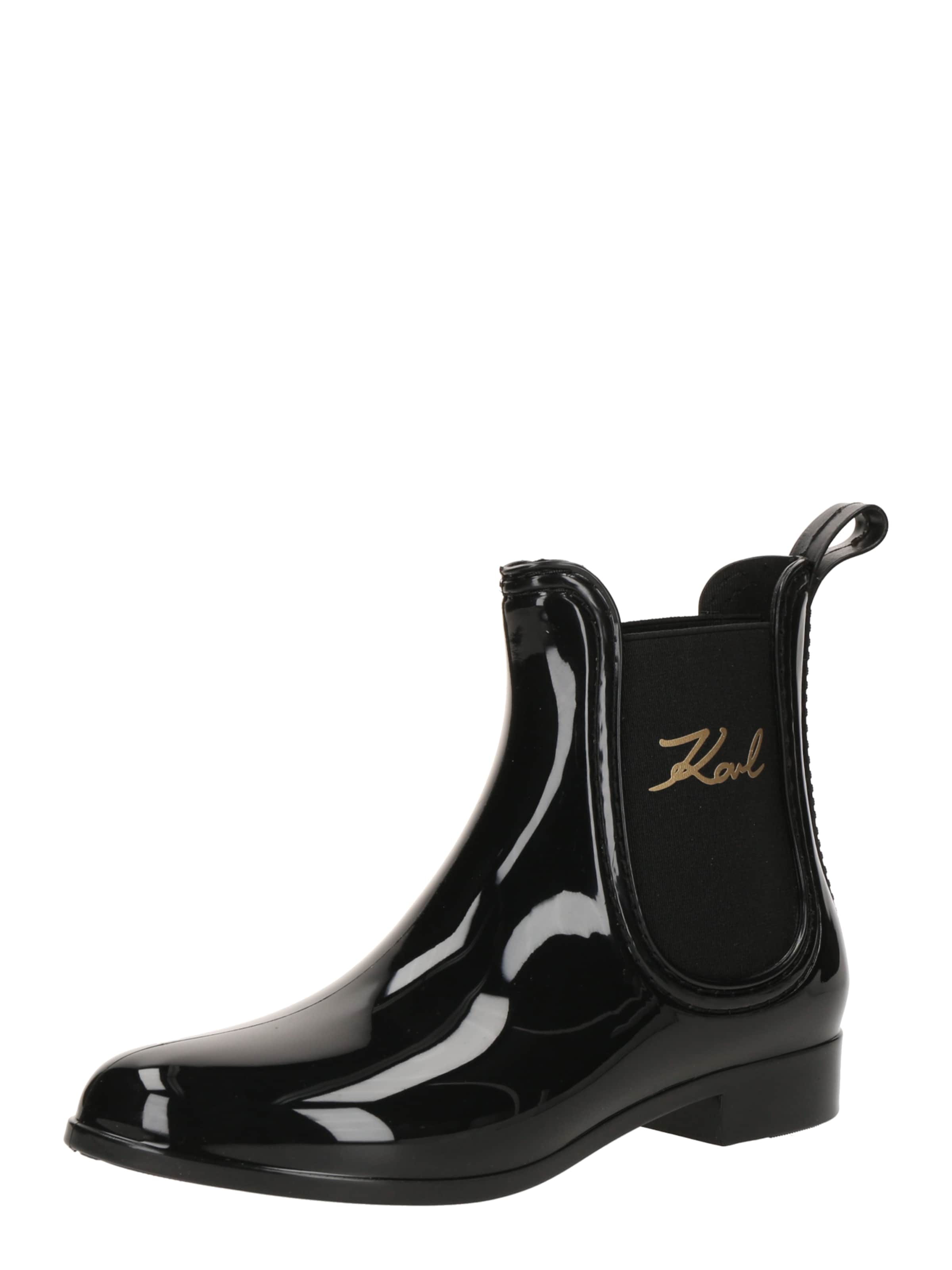 Karl Lagerfeld Chelsea boots in Zwart: voorkant
