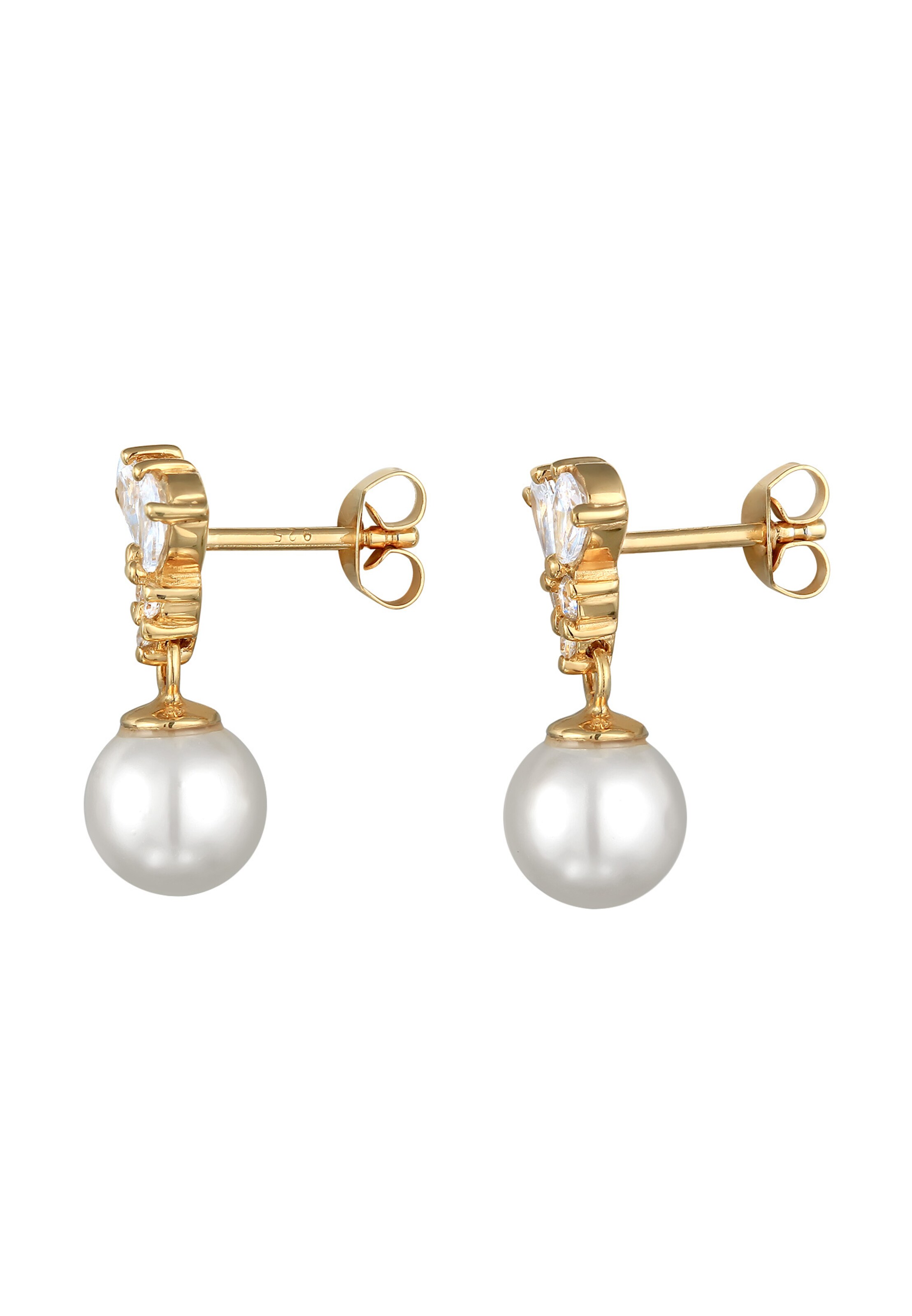 ELLI PREMIUM Oorbellen 'Kugel' in Goud