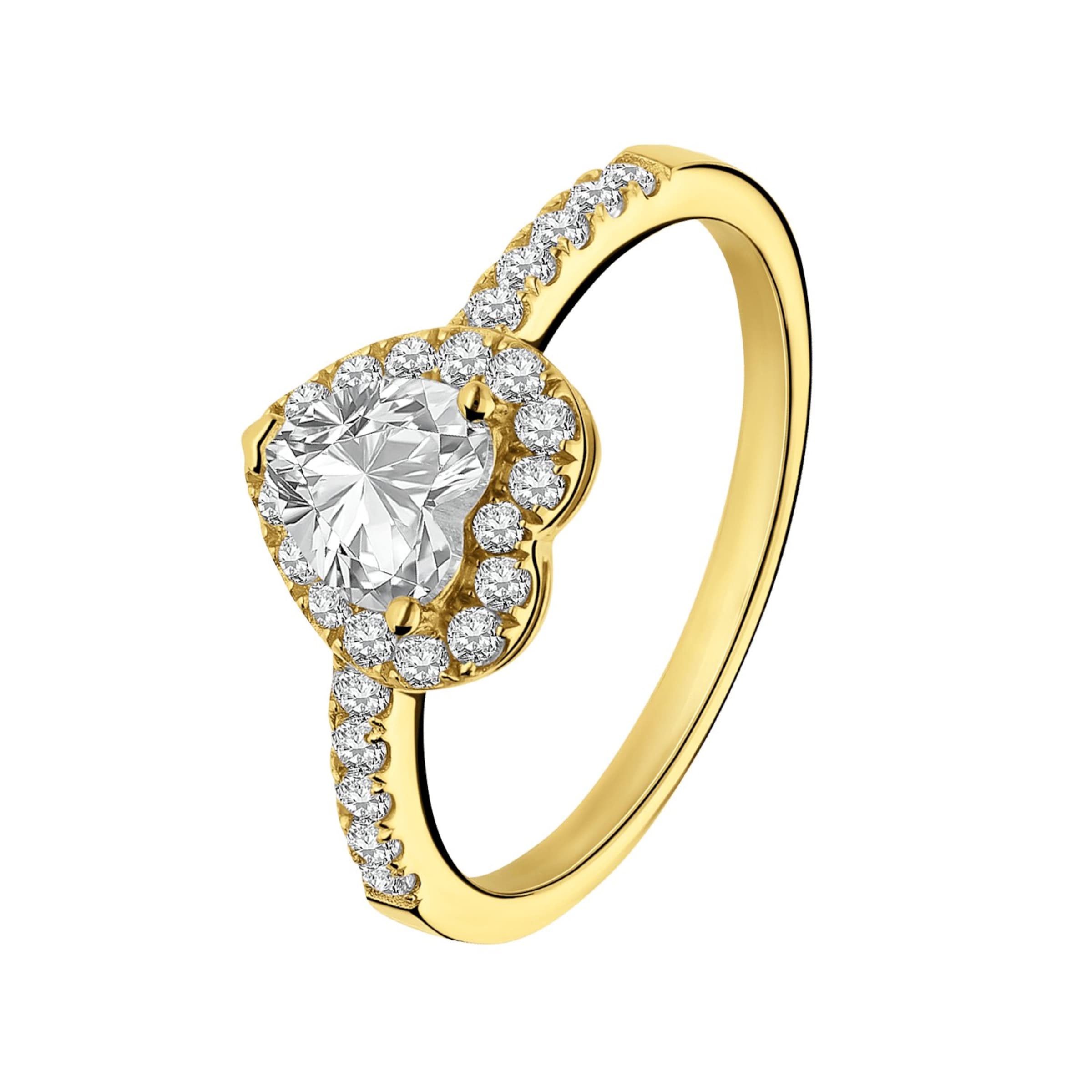 Lucardi Ring in Gold: front