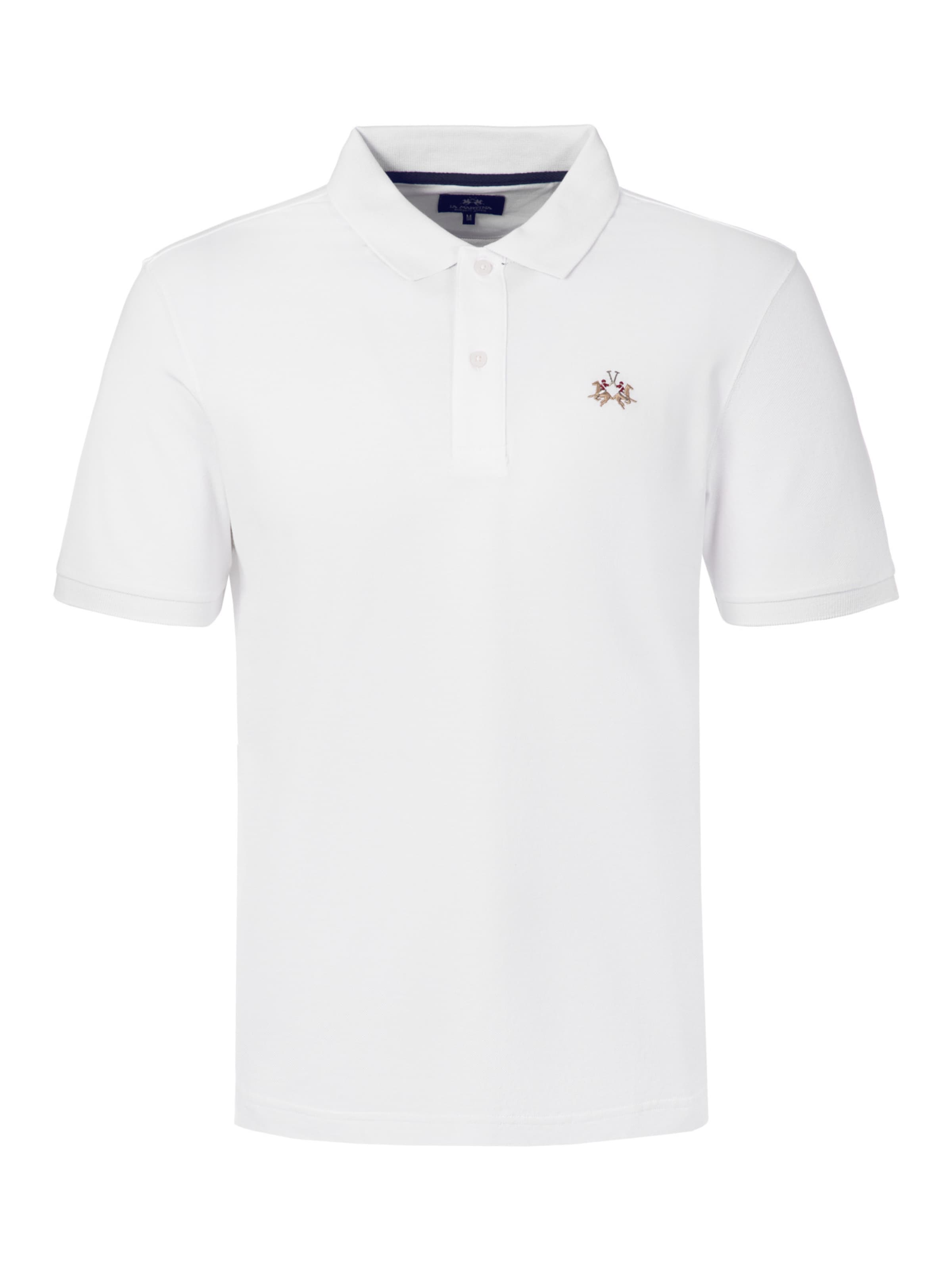 La Martina Shirt ' CCMP12 ' in Wit: voorkant