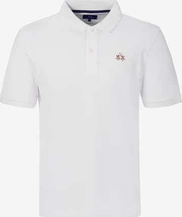 La Martina Shirt ' CCMP12 ' in Wit: voorkant