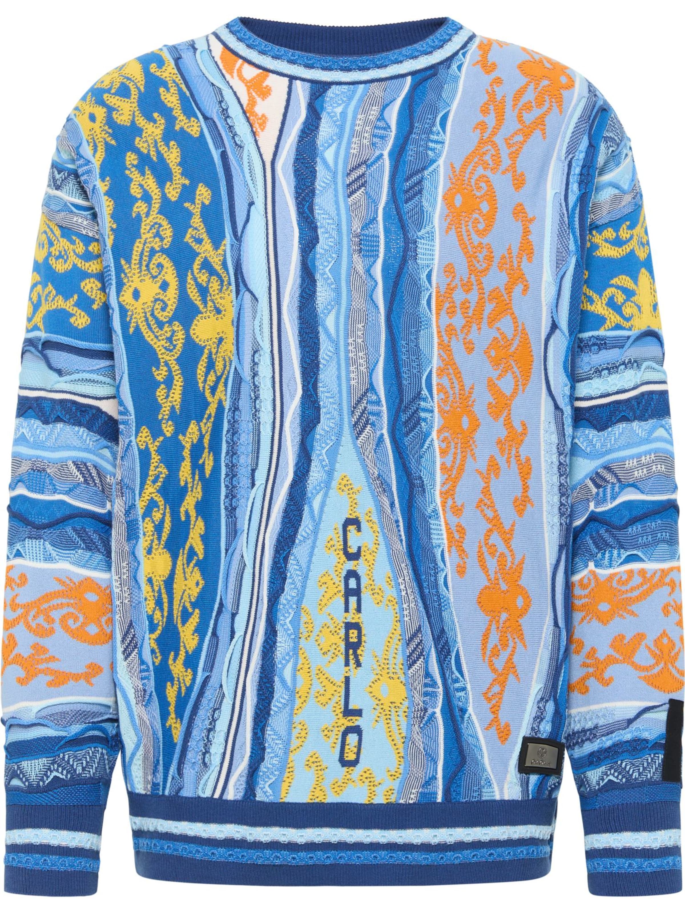 Pull-over ' di Cicco ' Carlo Colucci en bleu : devant