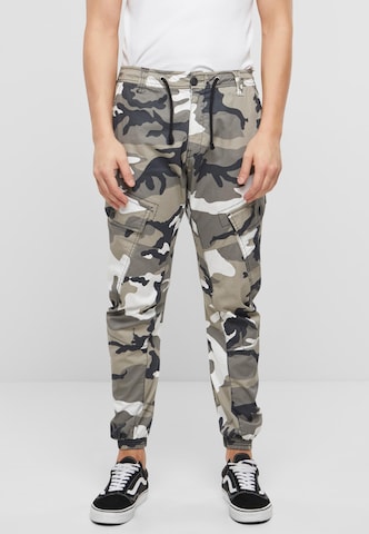 Brandit Tapered Cargo Pants 'Ray' in Blue
