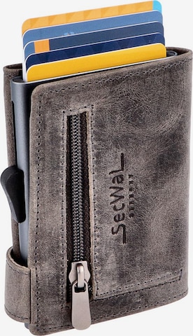 Portamonete di SecWal in grigio