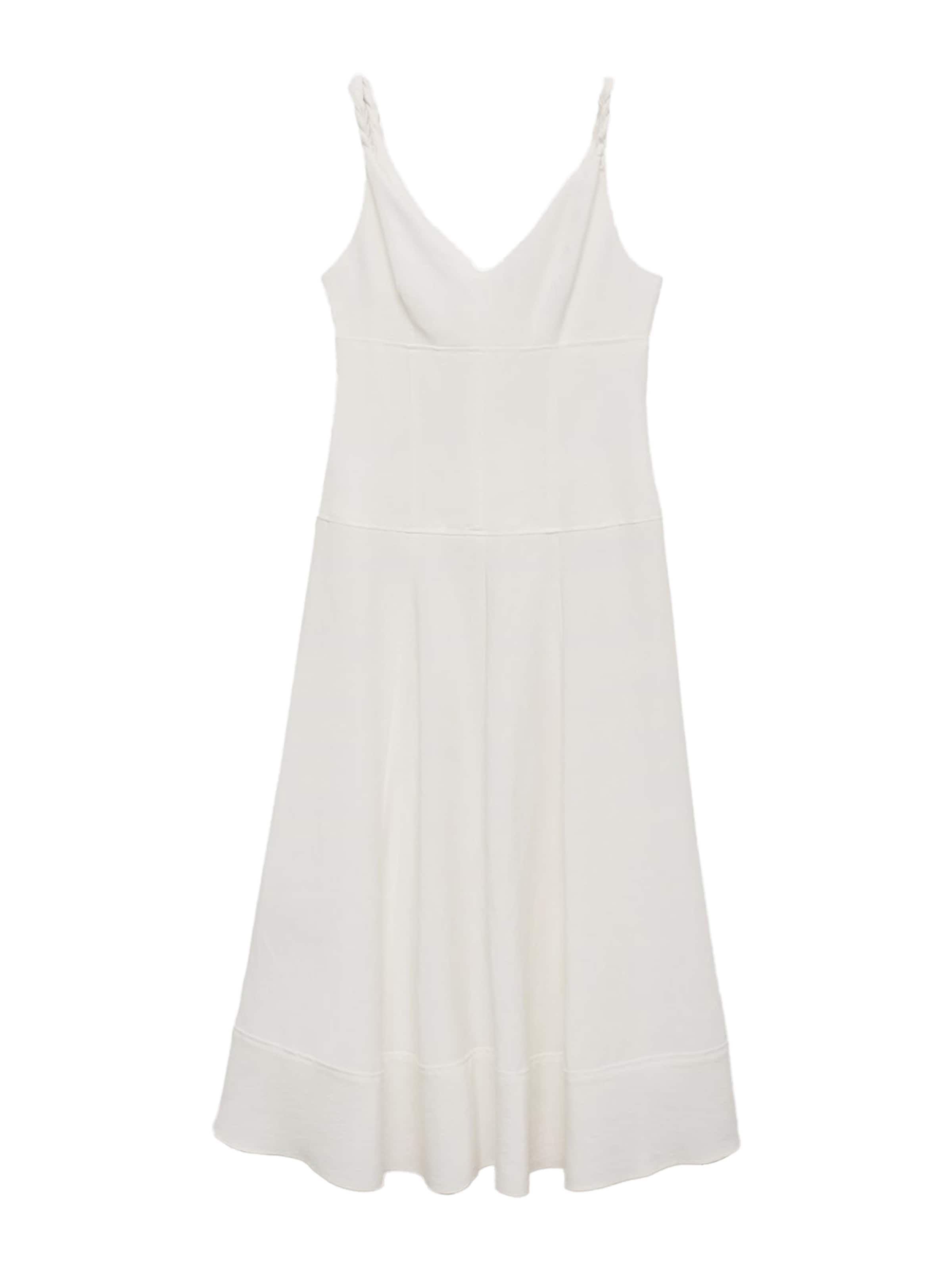 MANGO Koktélruhák 'Trenza' - fehér: elől