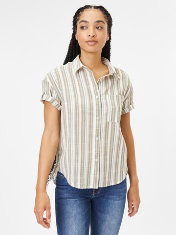 Camicia da donna 'GUAZE' di AÉROPOSTALE in beige: frontale