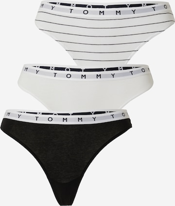 Tommy Jeans Thong in Black: front