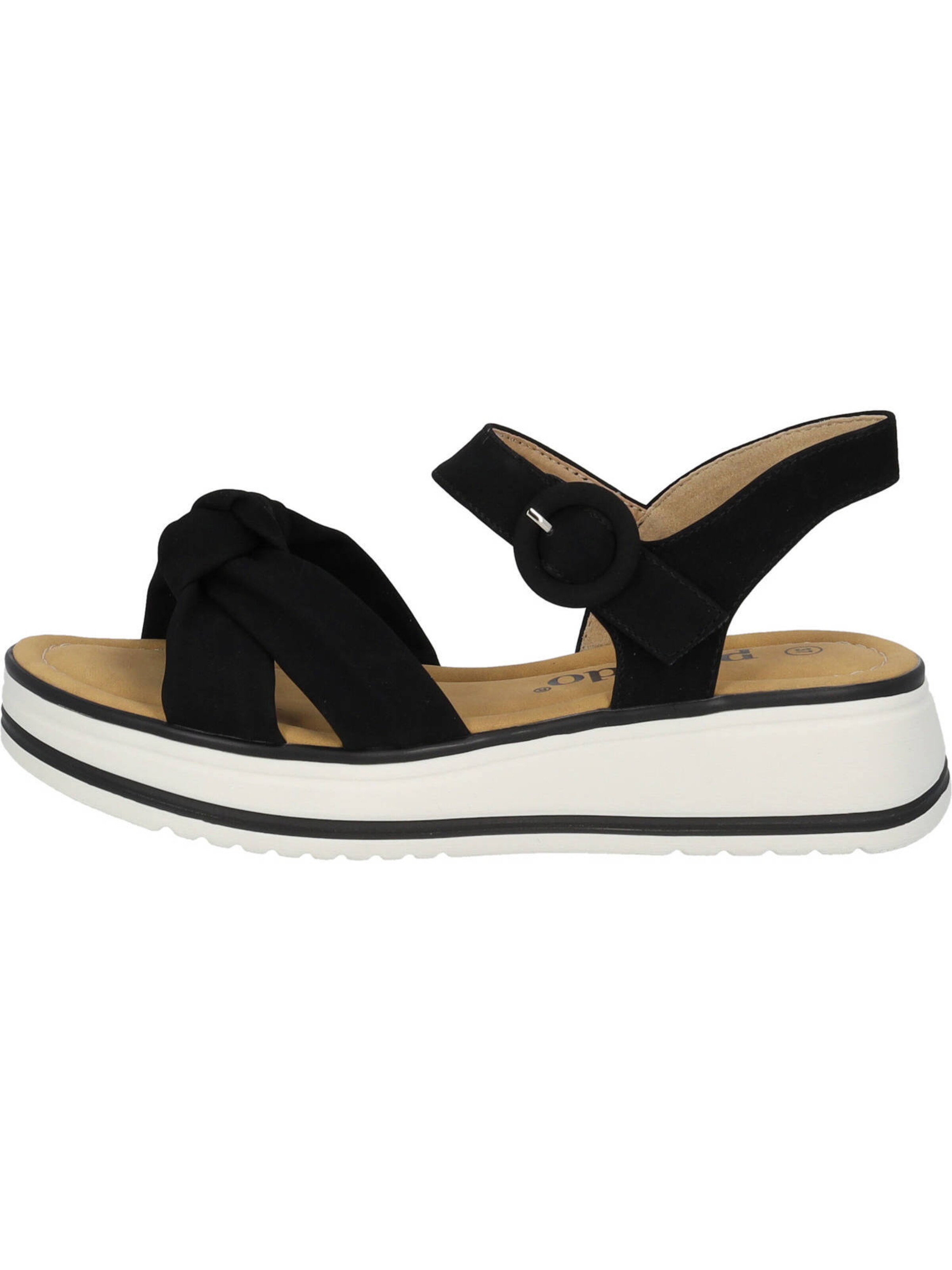 Palado Sandale in Schwarz: Vorderseite