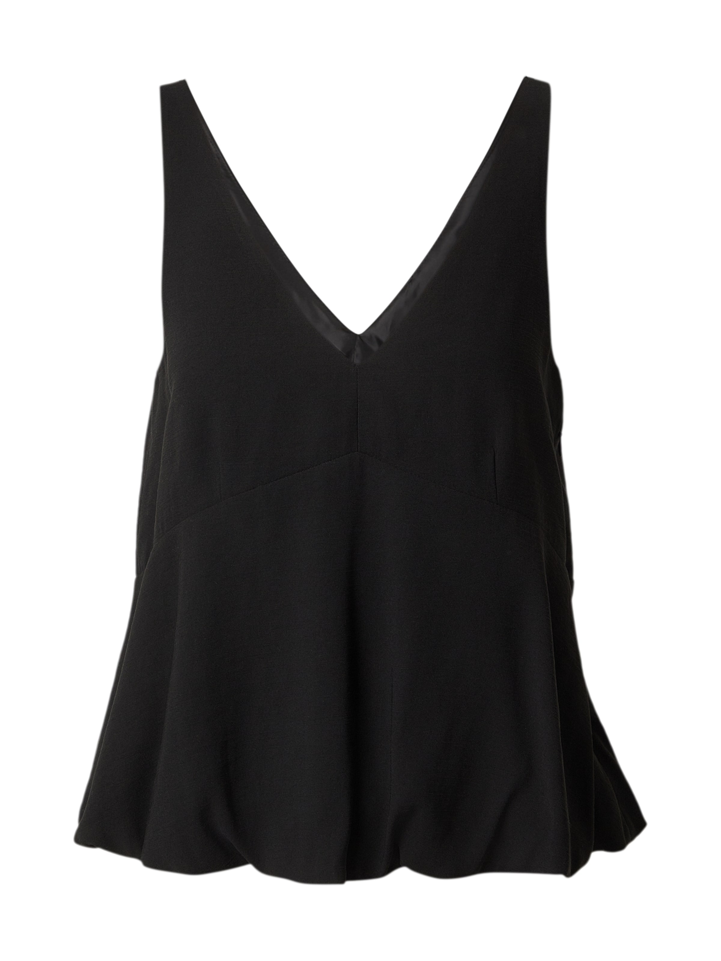 EDITED Top 'Zoja' in Zwart: voorkant