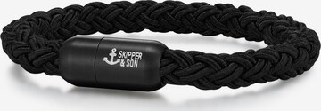 Skipper & Son Bracelet in Black: front