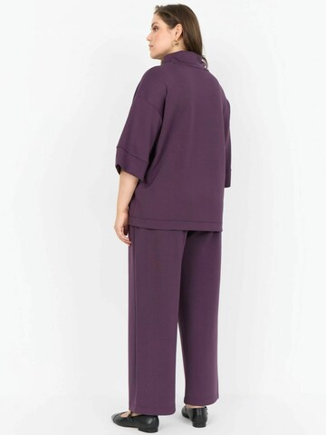 Wasabi Concept Wide Leg Bukser i lilla