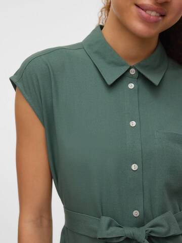 VERO MODA Skjortklänning 'VMMymilo' i grön