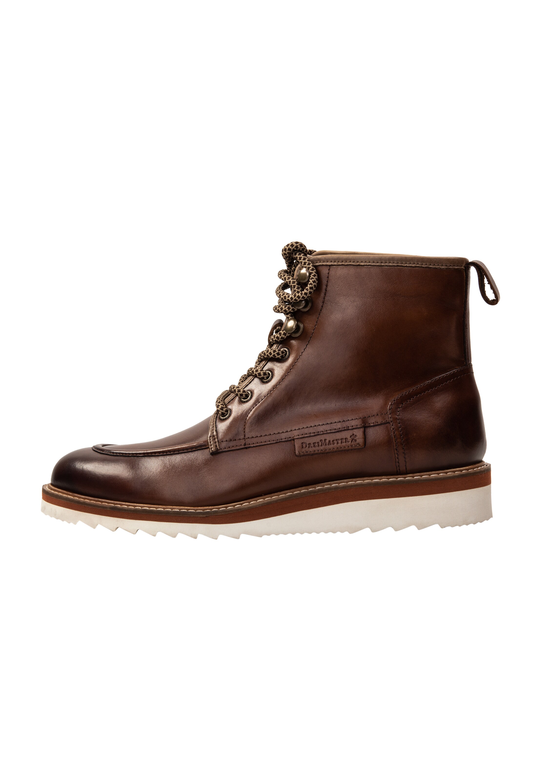 DreiMaster Klassik - Botas com atacadores em castanho: frente