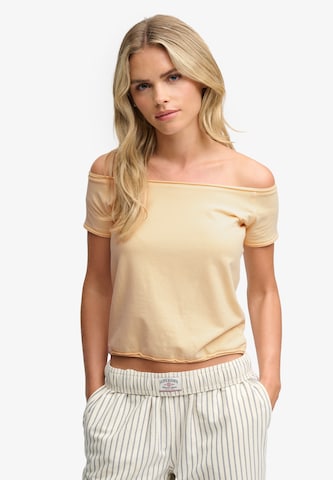 T-shirt Superdry & Co en jaune : devant