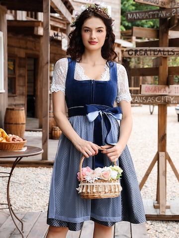 Yesfashion Dirndl‌ in Blau