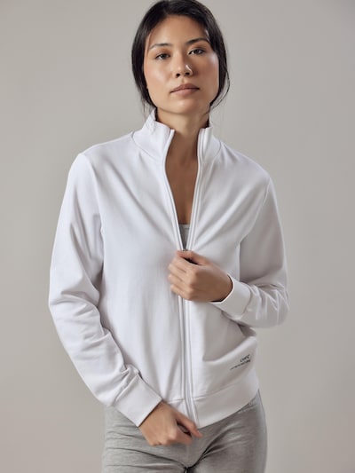 OWN Off With Nature Sweatshirt 'Felpa con Zip' i hvid, Produktvisning