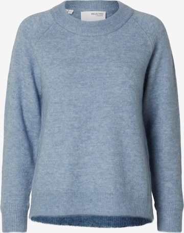 SELECTED Trui 'SLFLulu' in Blauw: voorkant