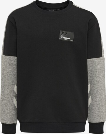 Hummel Sweatshirt 'Edward' in Zwart: voorkant