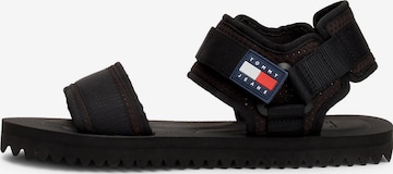 Sandalo di Tommy Jeans in nero: frontale