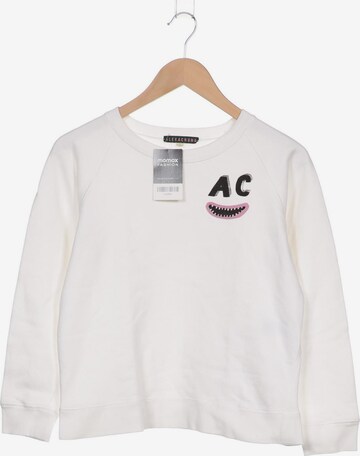 Alexa Chung Sweatshirt & Zip-Up Hoodie in M in White: front