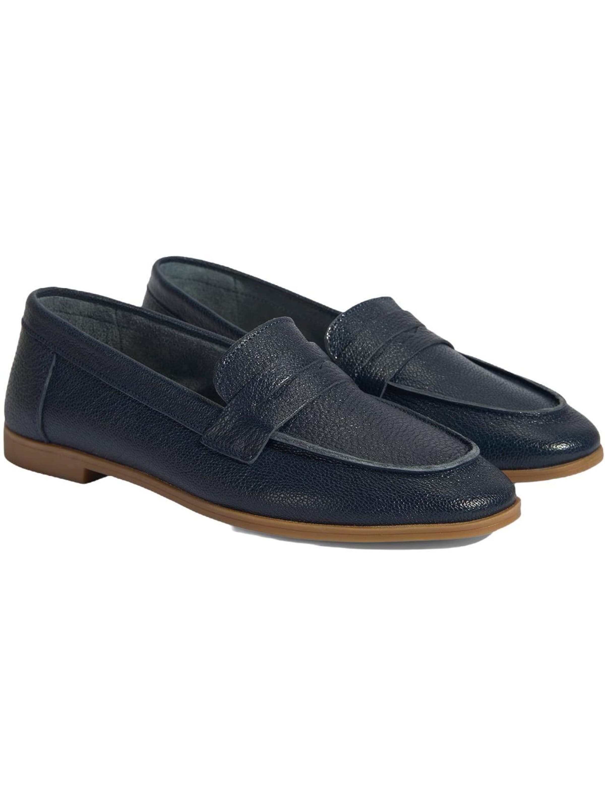 Desa Moccasins 'Beleg' in Blue: front