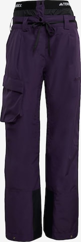 ADIDAS TERREX Regular Sports trousers 'Xploric' in Purple: front
