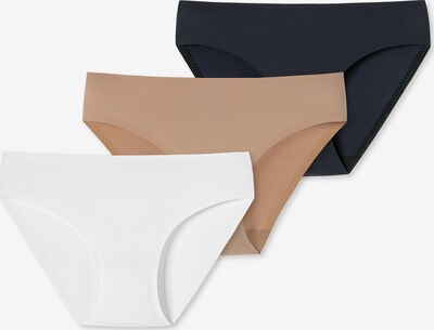 SCHIESSER Slip ' Invisible Soft ' in nude / schwarz / weiß, Produktansicht