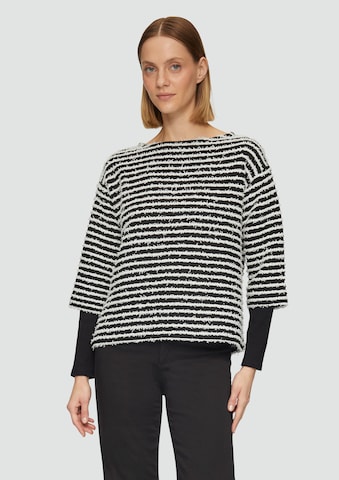 s.Oliver BLACK LABEL Sweatshirt in Black: front