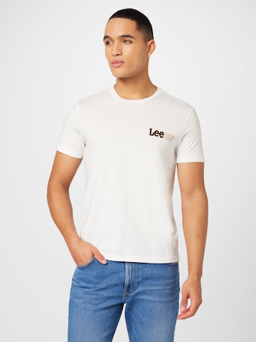 T-Shirt Lee en beige : devant