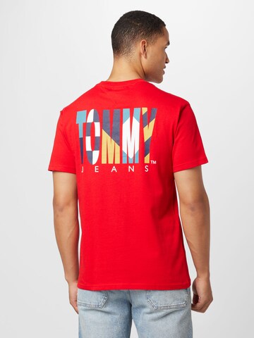 Tommy Jeans T-Shirt in Rot