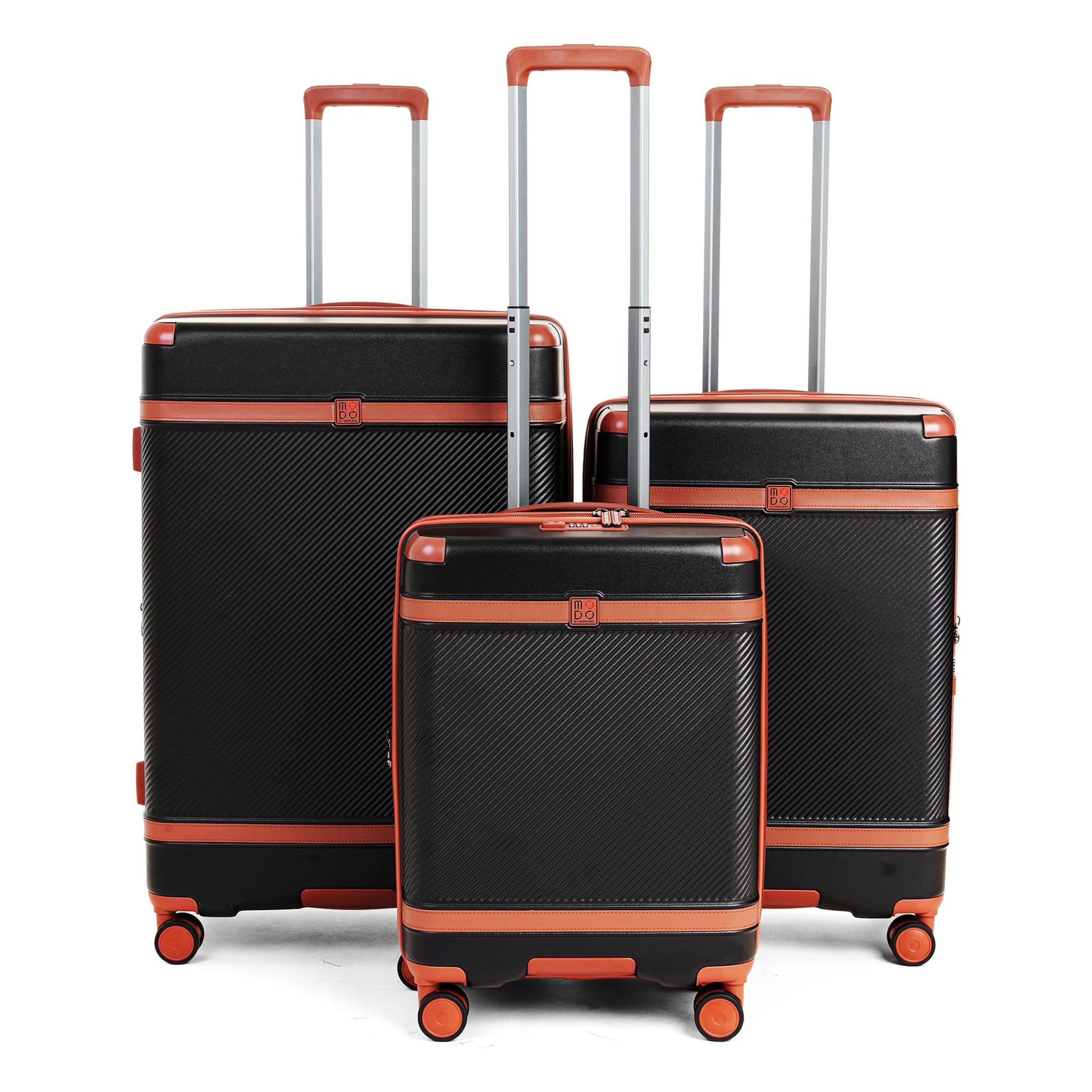 MODO by Roncato Suitcase Set 'Charm 2.0' in Black: front