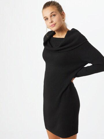 Robes en maille 'Marli' ONLY en noir : devant