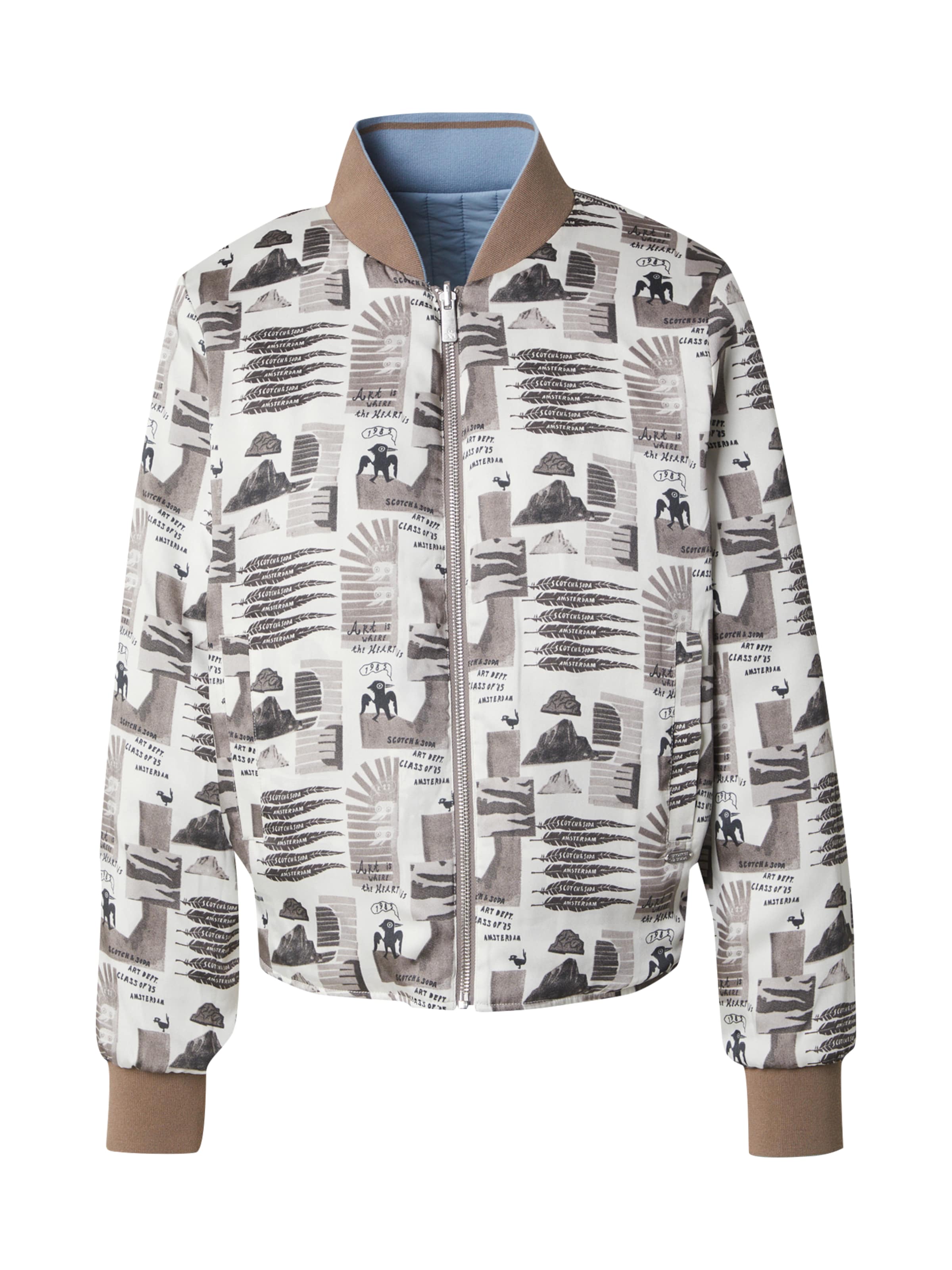 SCOTCH & SODA Демисезонная куртка в Серый