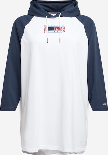 Tommy Jeans Curve Obleka | temno modra / bela barva, Prikaz izdelka