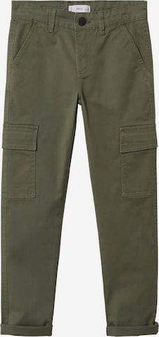 MANGO KIDS Slim fit Pants 'Pavia' in Green: front